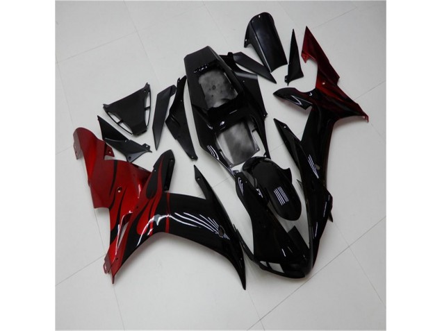 Carénage Yamaha R1 2002-2003 - Noir Rouge Carénage Yamaha R1 2002-2003 - Noir Rouge