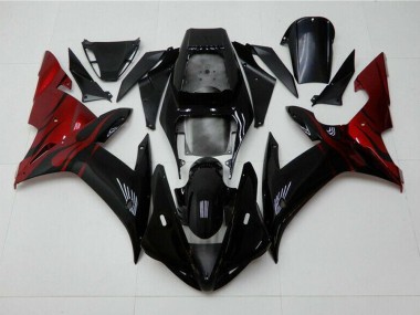 Carénage Yamaha R1 2002-2003 - Noir Rouge