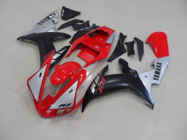 Carénage Yamaha R1 2002-2003 - Rouge Matte Argent