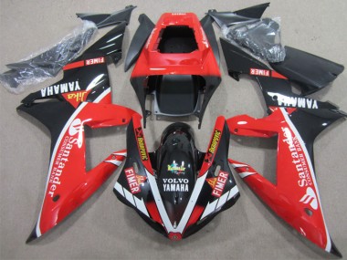 Carénage Yamaha R1 2002-2003 - Rouge Noir Santander