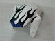 Carénage Yamaha R1 2004-2006 - Blanc Bleu Flamme