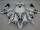 Carénage Yamaha R1 2004-2006 - Blanc Bleu Flamme