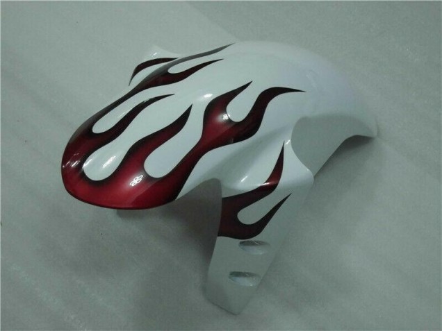 Carénage Yamaha R1 2004-2006 - Blanc Rouge Flamme Carénage Yamaha R1 2004-2006 - Blanc Rouge Flamme