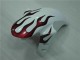 Carénage Yamaha R1 2004-2006 - Blanc Rouge Flamme Carénage Yamaha R1 2004-2006 - Blanc Rouge Flamme