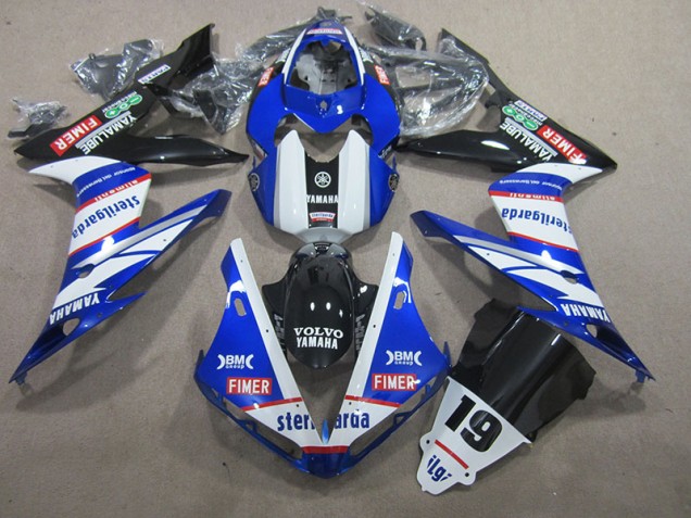 Carénage Yamaha R1 2004-2006 - Bleu Blanc Volvo Sterilgarda 19 Carénage Yamaha R1 2004-2006 - Bleu Blanc Volvo Sterilgarda 19