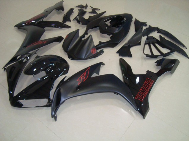 Carénage Yamaha R1 2004-2006 - Noir Mat Rouge Carénage Yamaha R1 2004-2006 - Noir Mat Rouge