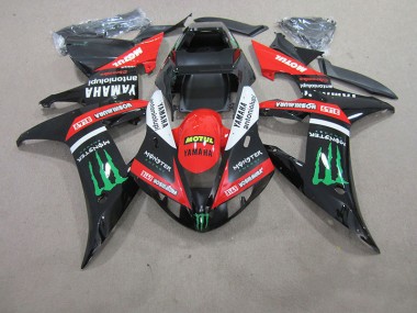 Carénage Yamaha R1 2004-2006 - Rouge Blanc Noir Motul
