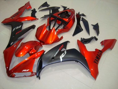 Carénage Yamaha R1 2004-2006 - Rouge Noir Mat