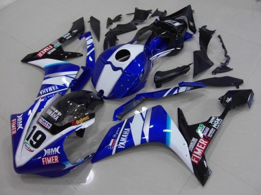 Carénage Yamaha R1 2007-2008 - Blanc Bleu
