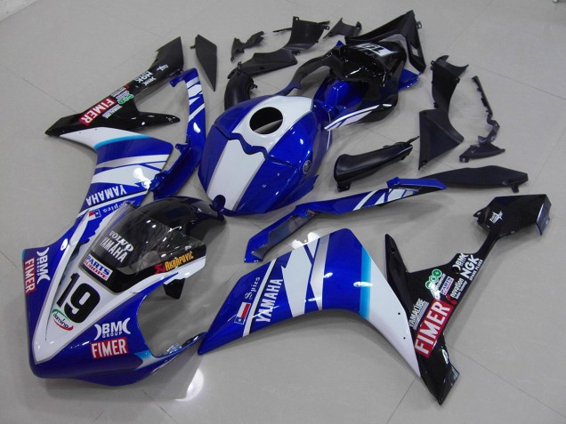 Carénage Yamaha R1 2007-2008 - Blanc Bleu Carénage Yamaha R1 2007-2008 - Blanc Bleu