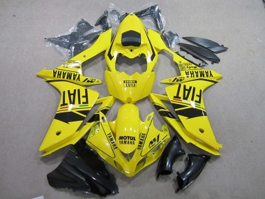 Carénage Yamaha R1 2007-2008 - Jaune Noir Motul Fiat