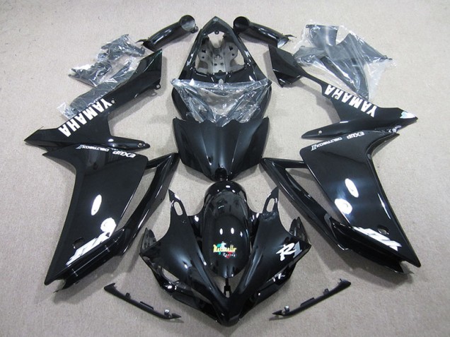 Carénage Yamaha R1 2007-2008 - Noir Blanc Décalque Carénage Yamaha R1 2007-2008 - Noir Blanc Décalque