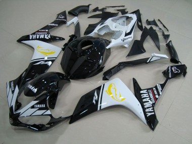 Carénage Yamaha R1 2007-2008 - Noir Blanc Dolphin