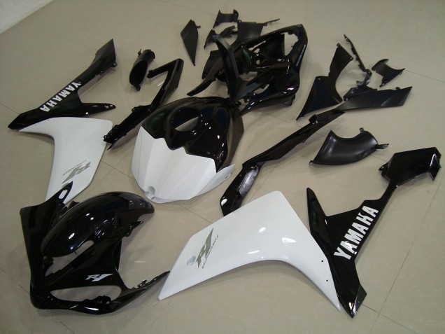 Carénage Yamaha R1 2007-2008 - Noir Blanc Or Carénage Yamaha R1 2007-2008 - Noir Blanc Or