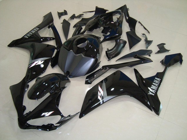 Carénage Yamaha R1 2007-2008 - Noir Brillant Blanc Carénage Yamaha R1 2007-2008 - Noir Brillant Blanc