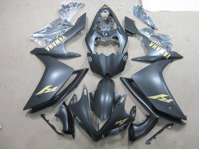 Carénage Yamaha R1 2007-2008 - Noir Or Décalque Carénage Yamaha R1 2007-2008 - Noir Or Décalque