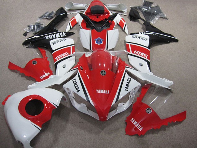 Carénage Yamaha R1 2007-2008 - Rouge Blanc