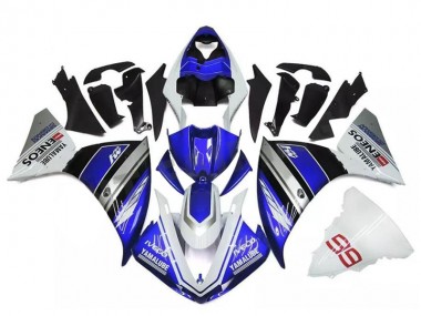 Carénage Yamaha R1 2009-2011 - Blanc Bleu Argent
