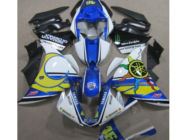 Carénage Yamaha R1 2009-2011 - Bleu Blanc Jaune 46 Carénage Yamaha R1 2009-2011 - Bleu Blanc Jaune 46