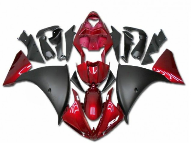 Carénage Yamaha R1 2009-2011 - Rouge Noir
