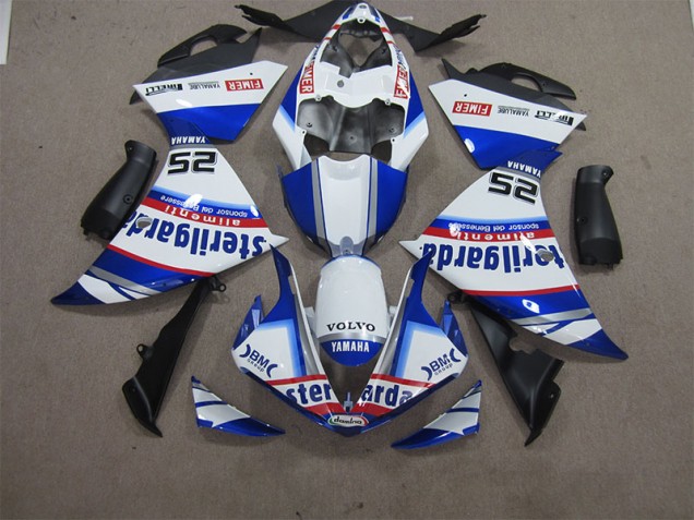 Carénage Yamaha R1 2012-2014 - Blanc Bleu Volvo Sterilgarda 25 Carénage Yamaha R1 2012-2014 - Blanc Bleu Volvo Sterilgarda 25