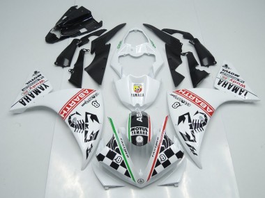 Carénage Yamaha R1 2012-2014 - Blanc Noir Abrath