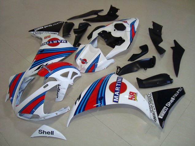 Carénage Yamaha R1 2012-2014 - Blanc Noir Martini Carénage Yamaha R1 2012-2014 - Blanc Noir Martini