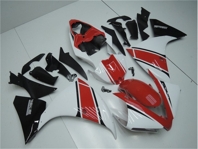 Carénage Yamaha R1 2012-2014 - Blanc Rouge Noir Carénage Yamaha R1 2012-2014 - Blanc Rouge Noir