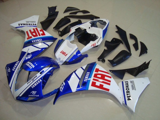 Carénage Yamaha R1 2012-2014 - Bleu Blanc Fiat Carénage Yamaha R1 2012-2014 - Bleu Blanc Fiat