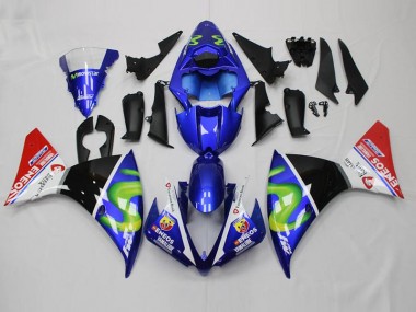 Carénage Yamaha R1 2012-2014 - Bleu Blanc Noir Rouge