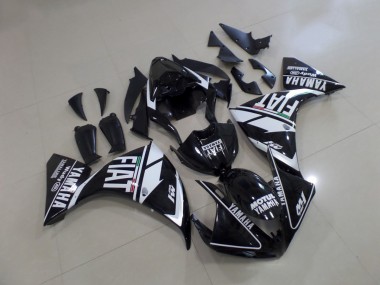 Carénage Yamaha R1 2012-2014 - Noir Blanc Fiat