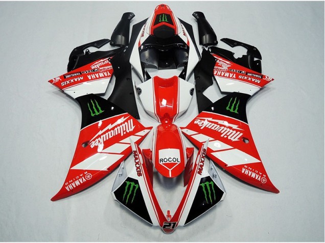 Carénage Yamaha R1 2012-2014 - Rouge Blanc Rocol Carénage Yamaha R1 2012-2014 - Rouge Blanc Rocol