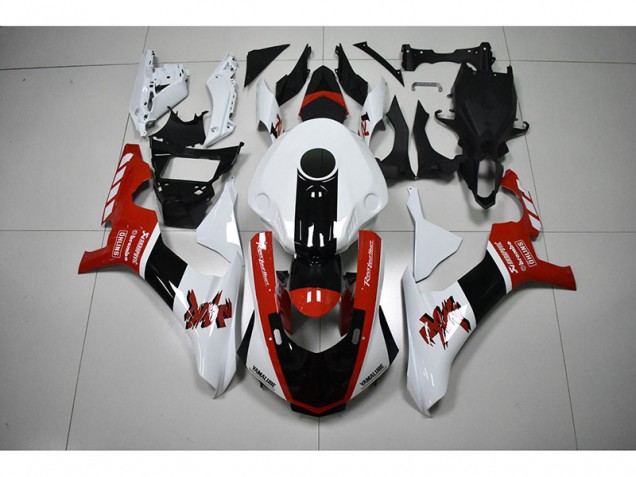 Carénage Yamaha R1 2015-2019 - Blanc Rouge Noir Carénage Yamaha R1 2015-2019 - Blanc Rouge Noir