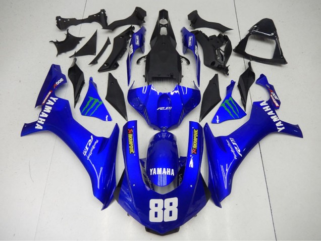 Carénage Yamaha R1 2015-2019 - Bleu Monster 88 Carénage Yamaha R1 2015-2019 - Bleu Monster 88