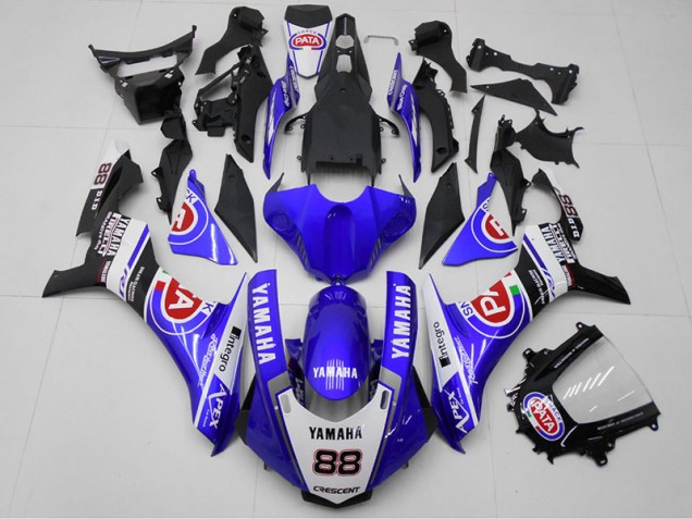Carénage Yamaha R1 2015-2019 - Bleu PATA 88 Carénage Yamaha R1 2015-2019 - Bleu PATA 88