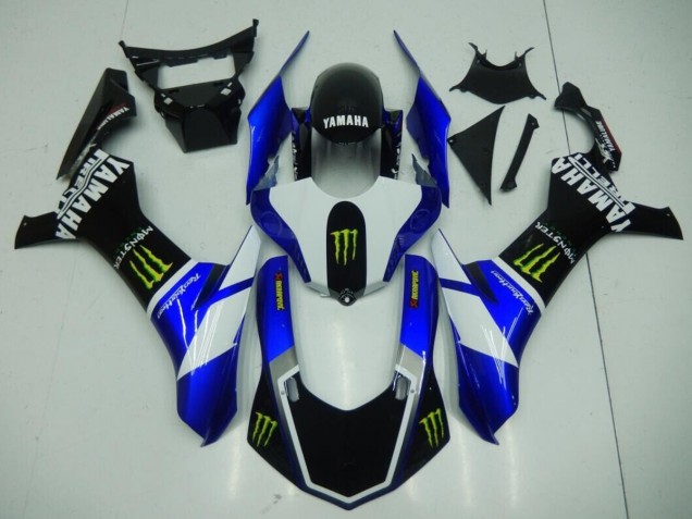 Carénage Yamaha R1 2015-2019 - Noir Bleu Monster Carénage Yamaha R1 2015-2019 - Noir Bleu Monster