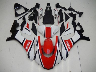 Carénage Yamaha R1 2015-2019 - Rouge Blanc