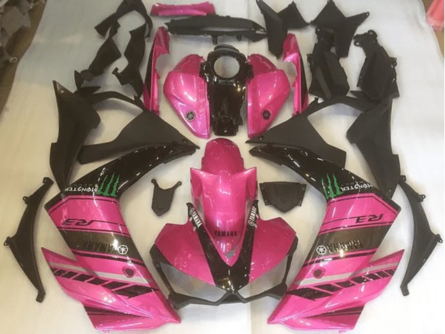 Carénage Yamaha R3 2015-2022 - Rose et Noir Carénage Yamaha R3 2015-2022 - Rose et Noir