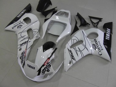 Carénage Yamaha R6 1998-2002 - Blanc Noir Corona