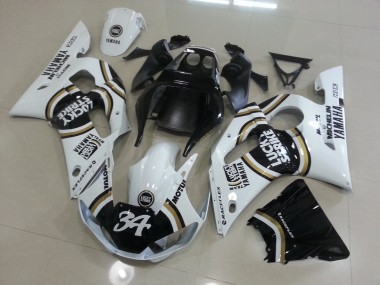Carénage Yamaha R6 1998-2002 - Blanc Noir