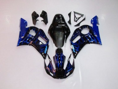 Carénage Yamaha R6 1998-2002 - Bleu Flamme