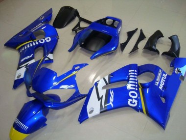 Carénage Yamaha R6 1998-2002 - Bleu Go Motul