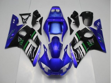 Carénage Yamaha R6 1998-2002 - Bleu Monster