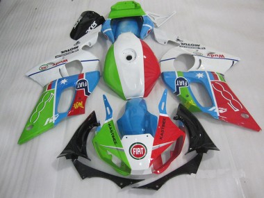 Carénage Yamaha R6 1998-2002 - Bleu Rouge Fiat Kastinee