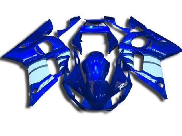 Carénage Yamaha R6 1998-2002 - Bleu et Blanc Carénage Yamaha R6 1998-2002 - Bleu et Blanc