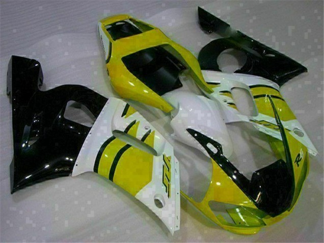 Carénage Yamaha R6 1998-2002 - Jaune Blanc Carénage Yamaha R6 1998-2002 - Jaune Blanc