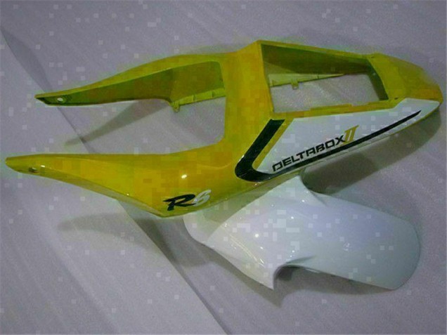 Carénage Yamaha R6 1998-2002 - Jaune Blanc Carénage Yamaha R6 1998-2002 - Jaune Blanc