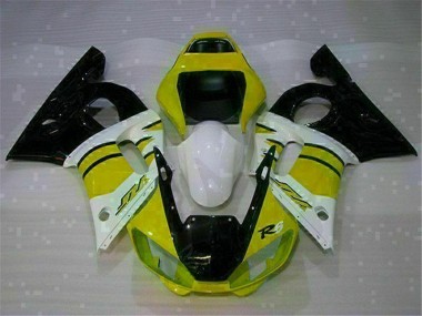 Carénage Yamaha R6 1998-2002 - Jaune Blanc