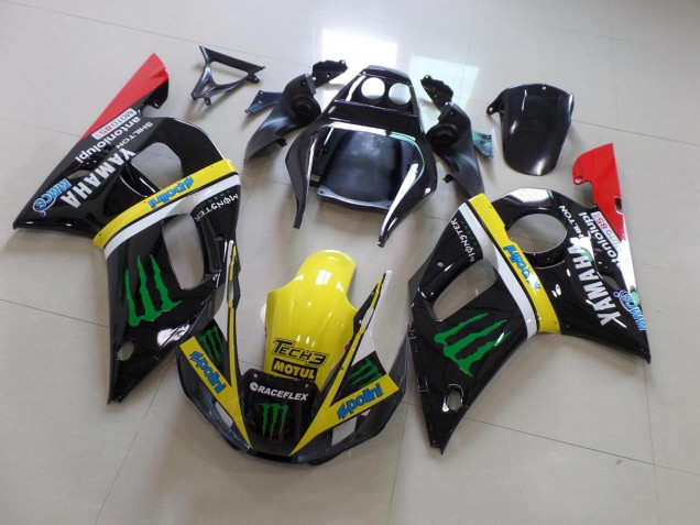 Carénage Yamaha R6 1998-2002 - Noir Jaune Monster Carénage Yamaha R6 1998-2002 - Noir Jaune Monster