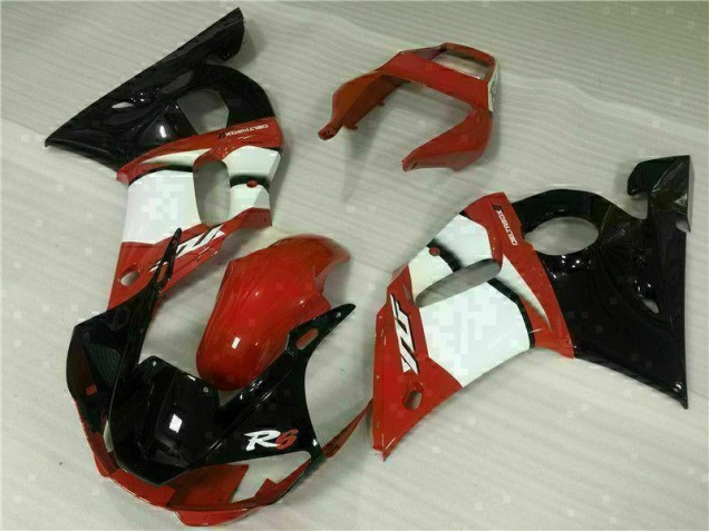 Carénage Yamaha R6 1998-2002 - Rouge Blanc Carénage Yamaha R6 1998-2002 - Rouge Blanc
